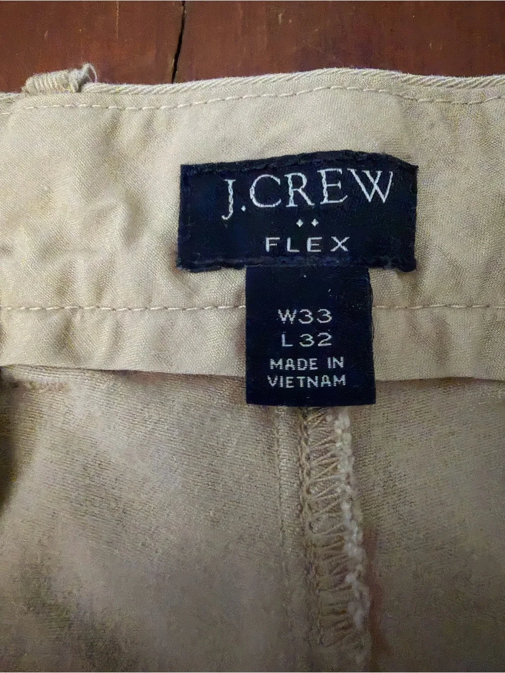 J. Crew Slim Khaki Chino Pants in Light Beige